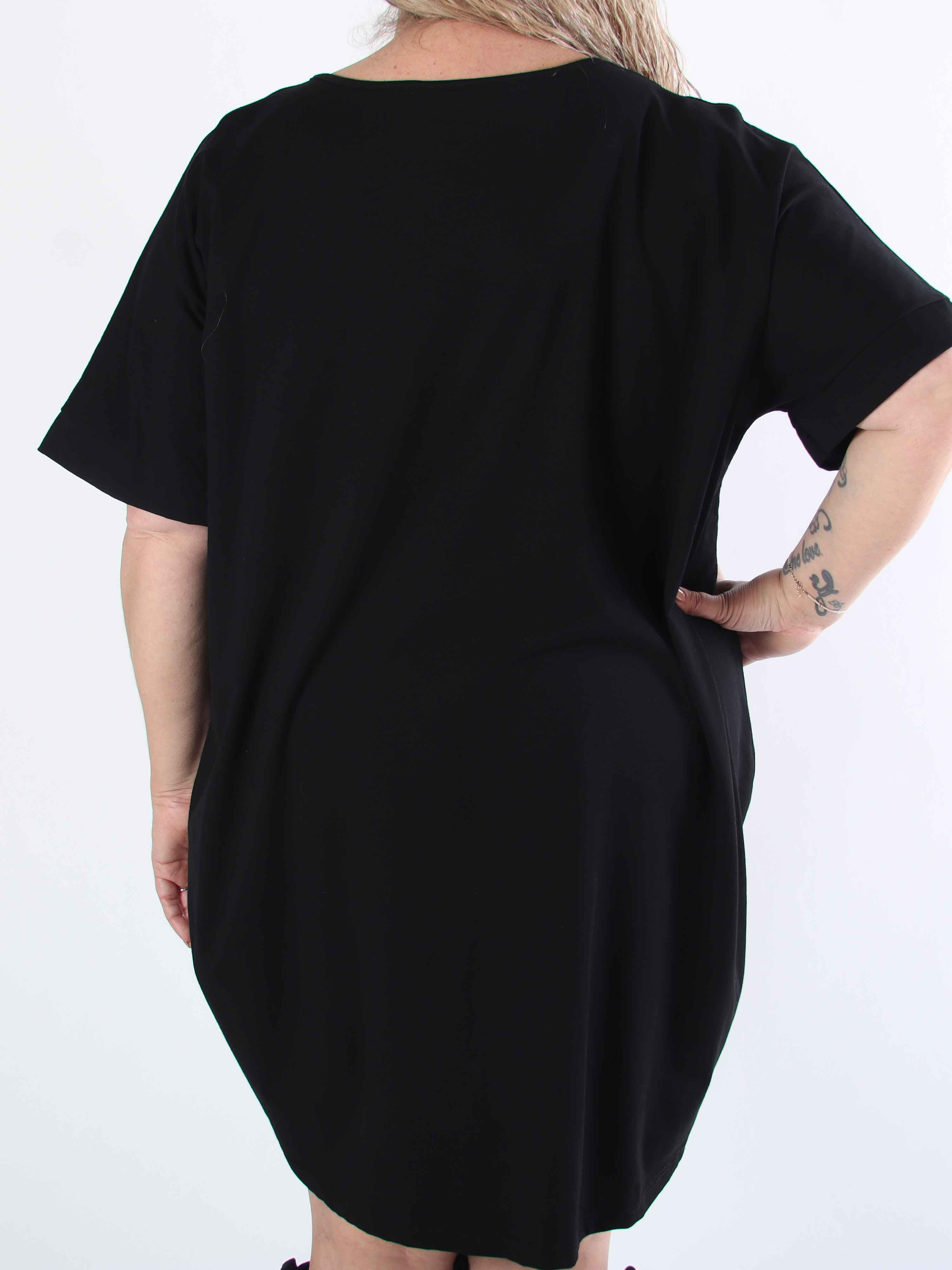 Mintu Dress - Plus size t-shirtklänning i bomull med slits